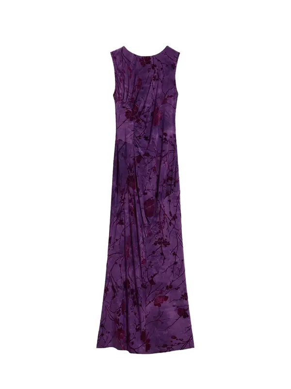 Desigual Desigual Obleka  lila / temno rdeča / črna