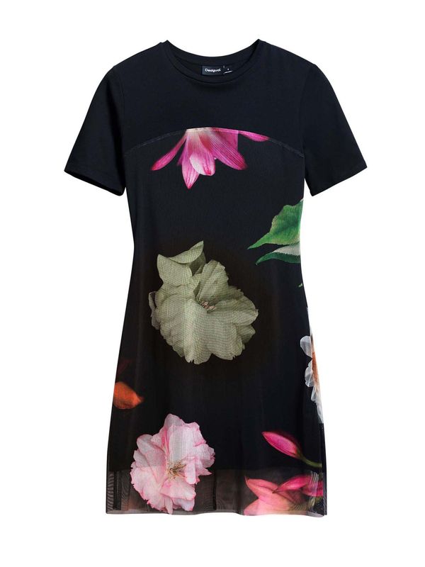 Desigual Desigual Obleka  mešane barve / črna