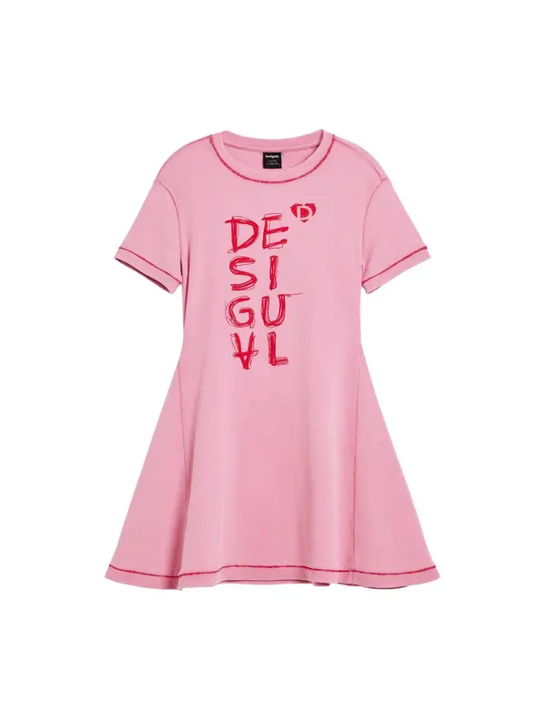 Desigual Desigual Obleka 'Minime'  staro roza / rdeča