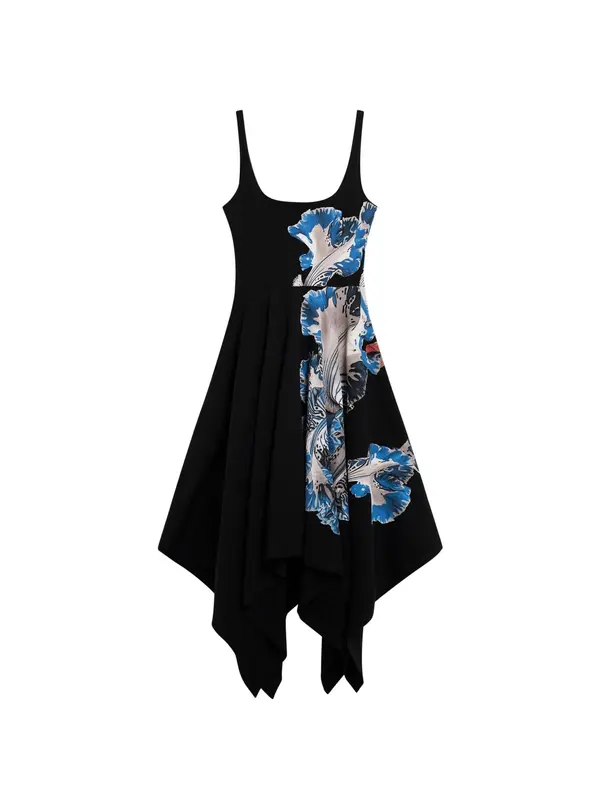 Desigual Desigual Obleka  modra / črna / bela