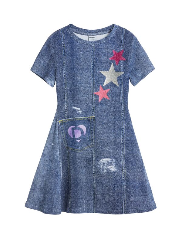 Desigual Desigual Obleka  modra