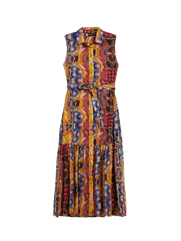 Desigual Desigual Obleka  modra / rumena / rdeča