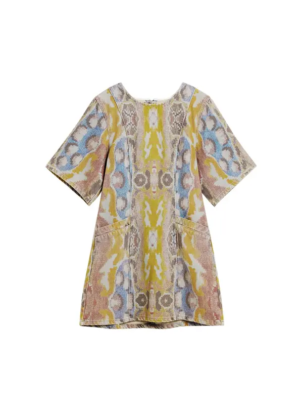 Desigual Desigual Obleka  modra / rumena / roza