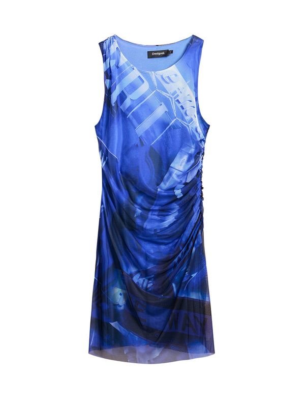 Desigual Desigual Obleka  modra / temno modra / bela