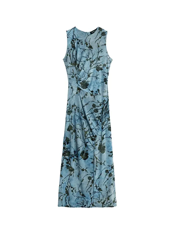 Desigual Desigual Obleka  modra / temno zelena / črna