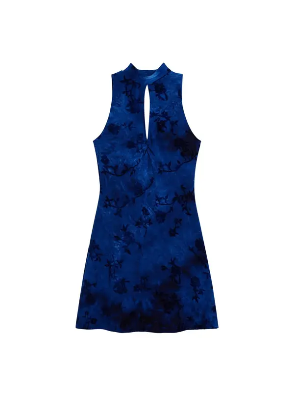 Desigual Desigual Obleka 'Night Garden'  modra / nočno modra