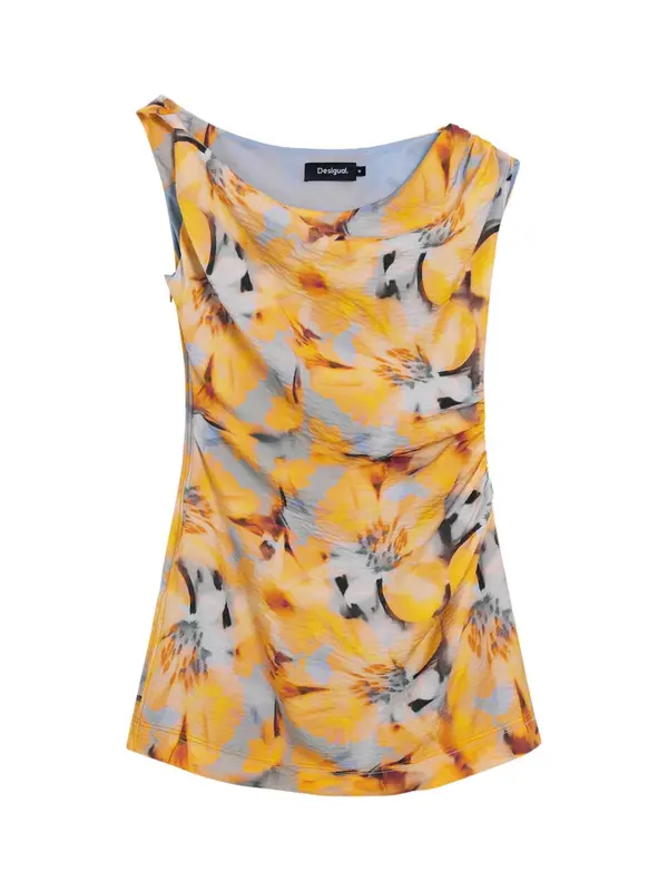 Desigual Desigual Obleka  oranžna / črna / bela