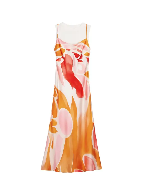 Desigual Desigual Obleka  oranžna / roza / rdeča