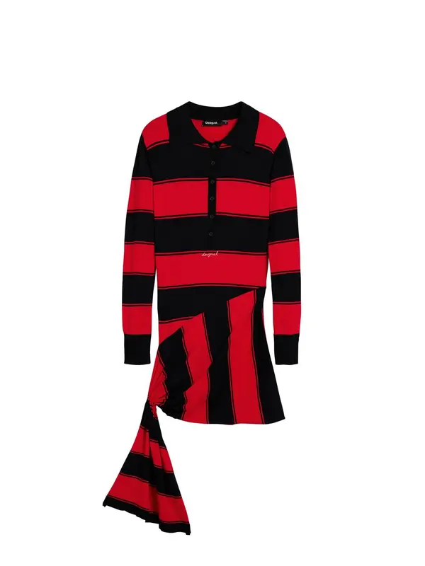 Desigual Desigual Obleka  rdeča / črna