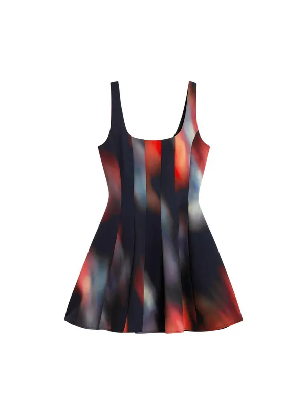 Desigual Desigual Obleka  siva / rdeča / črna