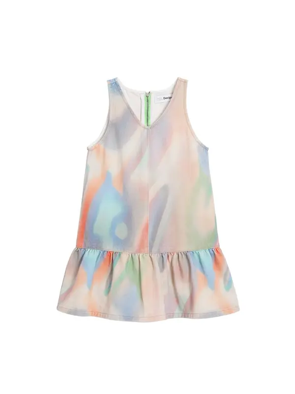 Desigual Desigual Obleka  svetlo modra / svetlo zelena / lila / oranžna