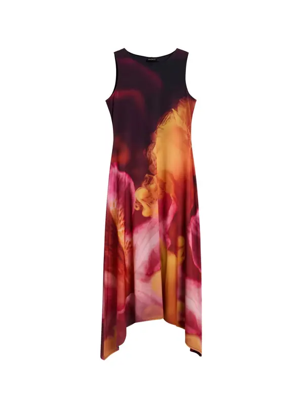 Desigual Desigual Obleka  temno rjava / svetlo oranžna / staro roza / pastelno roza / rdeča