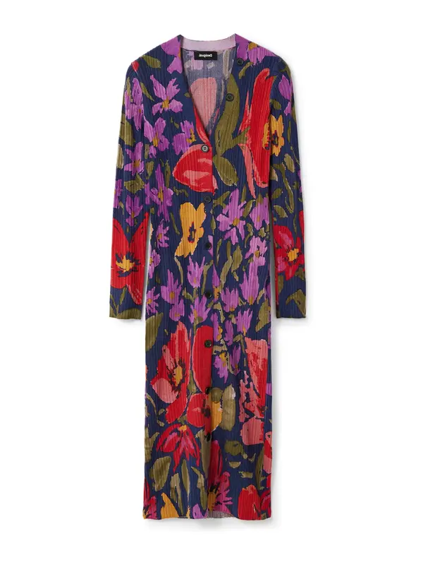 Desigual Desigual Obleka 'VEST DELAWARE'  marine / zelena / lila / rdeča