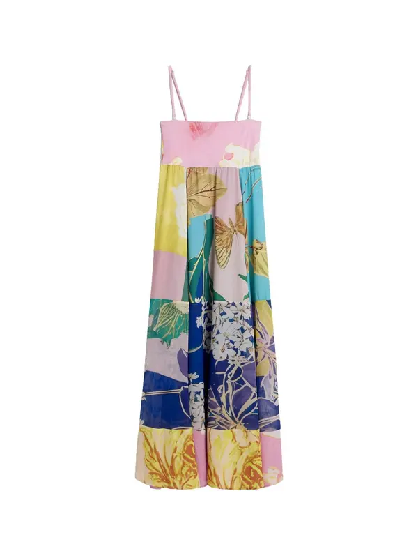 Desigual Desigual Poletna obleka  temno modra / umbra / apno / roza