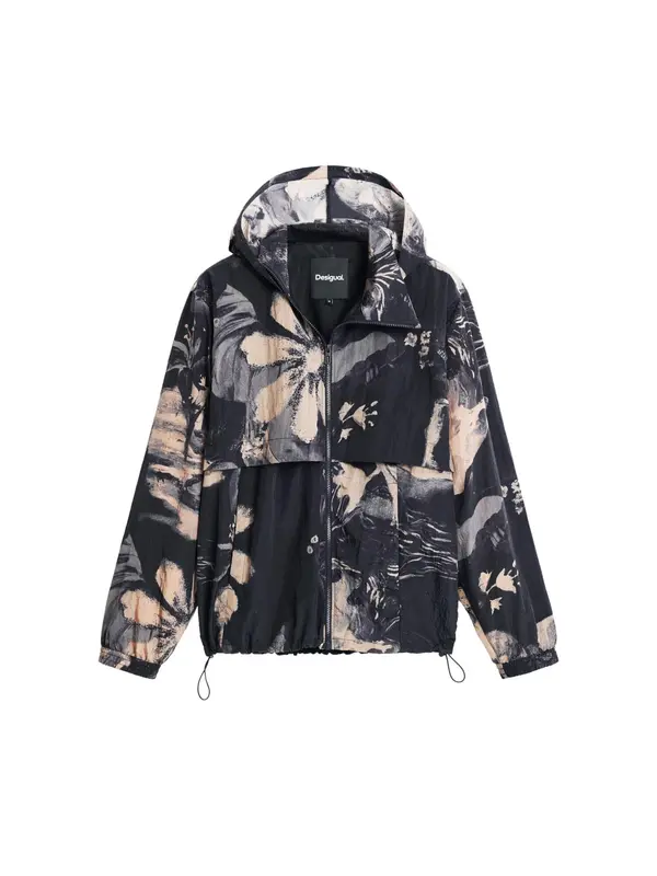 Desigual Desigual Prehodna jakna  bež / siva / črna