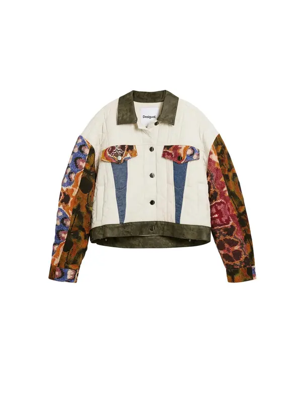 Desigual Desigual Prehodna jakna 'M. Christian Lacroix'  mešane barve / naravno bela