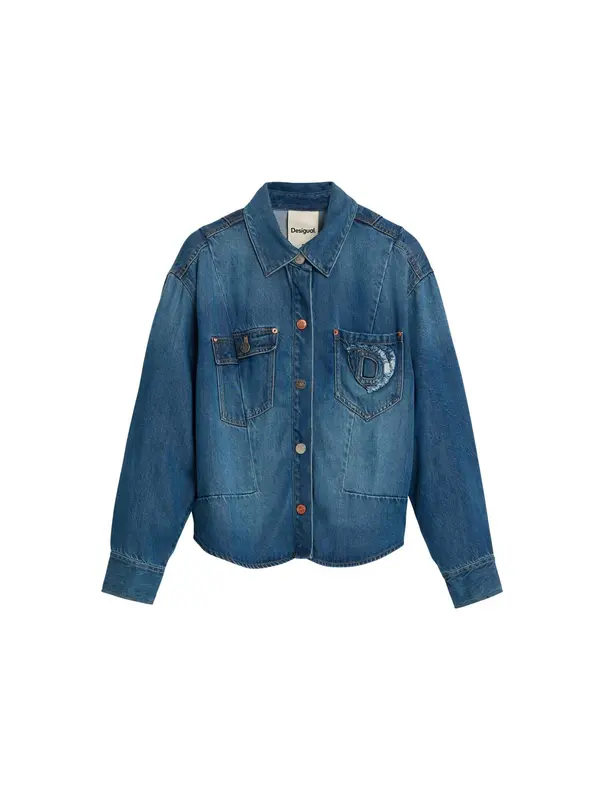 Desigual Desigual Prehodna jakna  moder denim