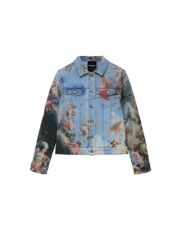 Desigual Desigual Prehodna jakna  moder denim / mešane barve