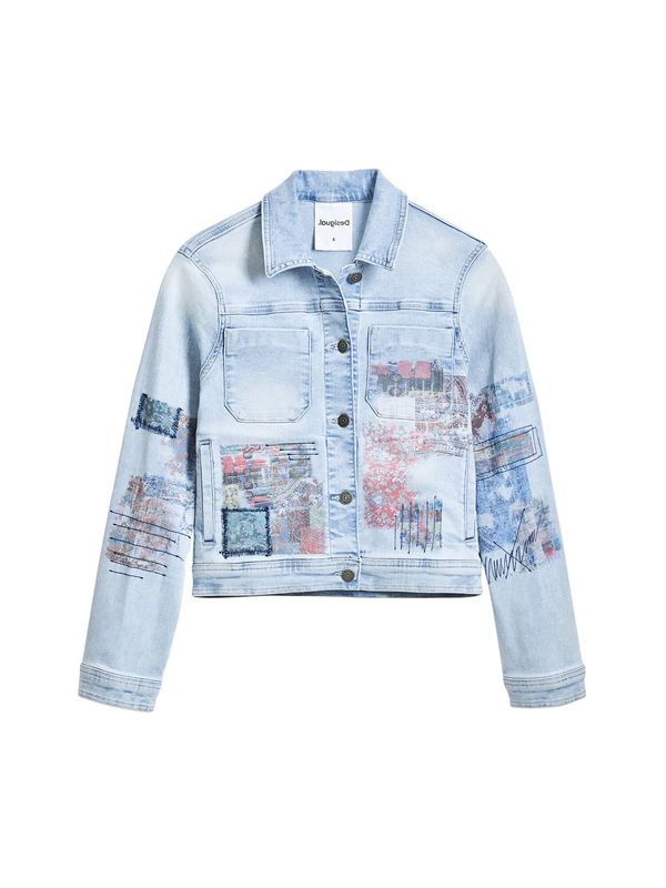 Desigual Desigual Prehodna jakna  moder denim / mešane barve