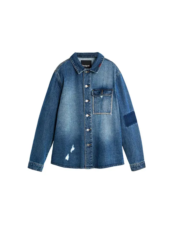 Desigual Desigual Prehodna jakna  moder denim