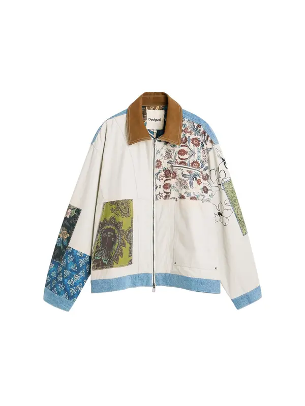 Desigual Desigual Prehodna jakna  modra / zelena / rdeča / črna / bela