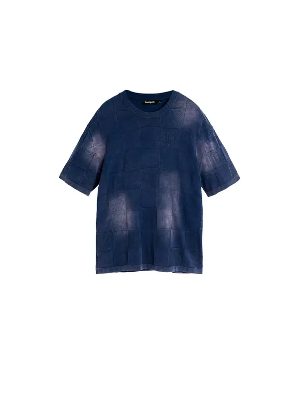 Desigual Desigual Pulover  azur / temno modra