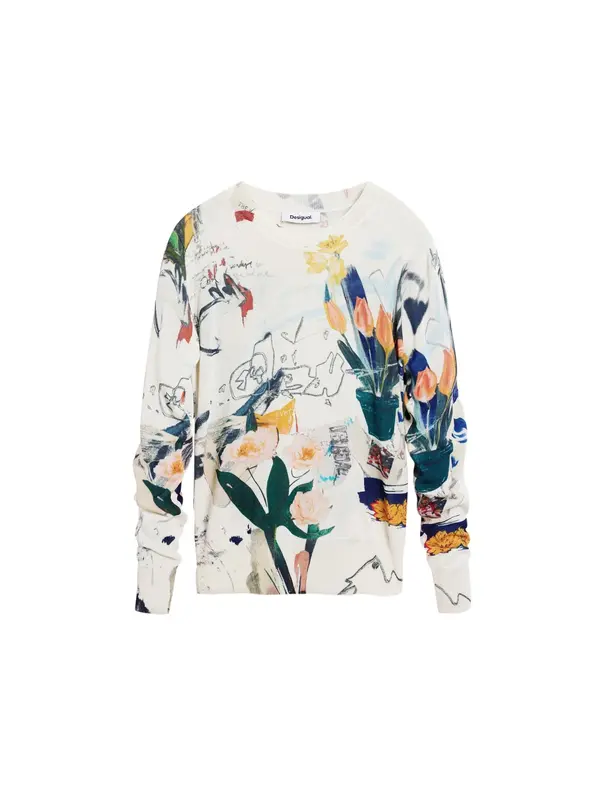 Desigual Desigual Pulover  marine / rumena / oranžna / bela
