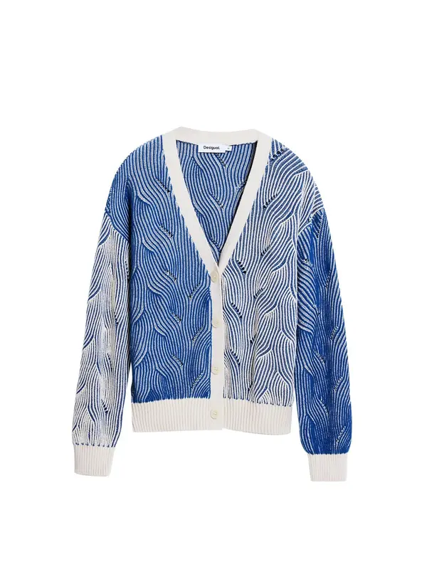 Desigual Desigual Pulover  modra