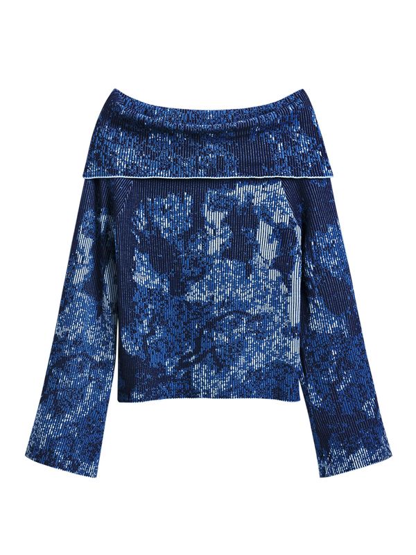 Desigual Desigual Pulover  modra