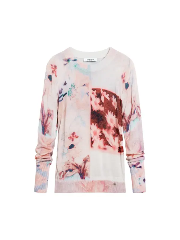 Desigual Desigual Pulover  opal / merlot / svetlo rdeča