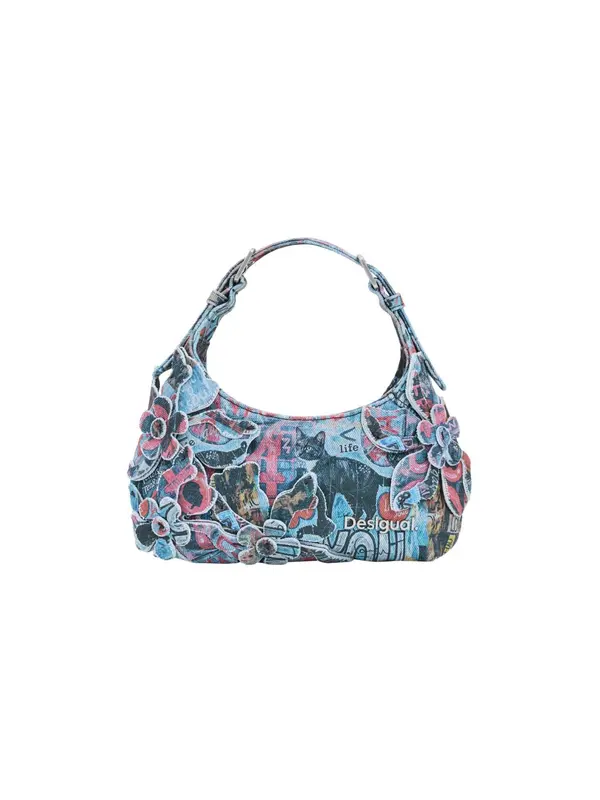 Desigual Desigual Ročna torbica  moder denim / mešane barve