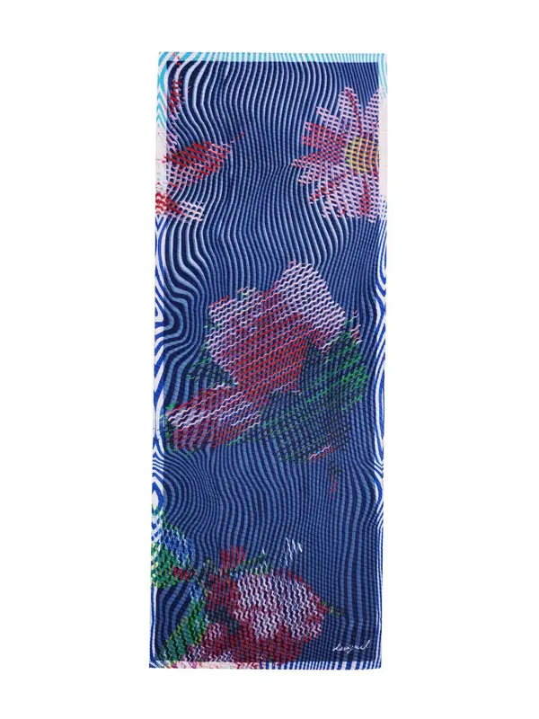 Desigual Desigual Šal  modra / mornarska / zelena / rdeča