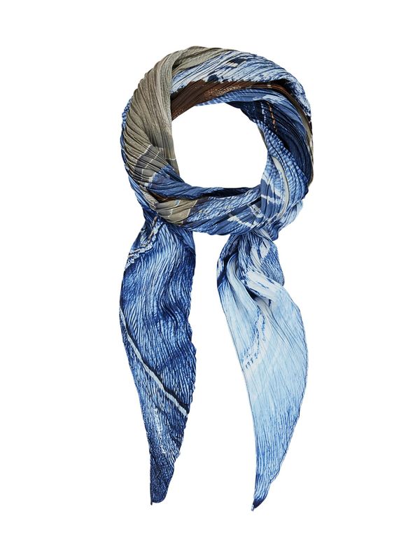 Desigual Desigual Šal  svetlo modra / temno modra / rjava