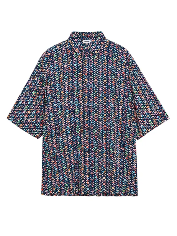 Desigual Desigual Srajca  modra / temno modra / zelena / oranžna