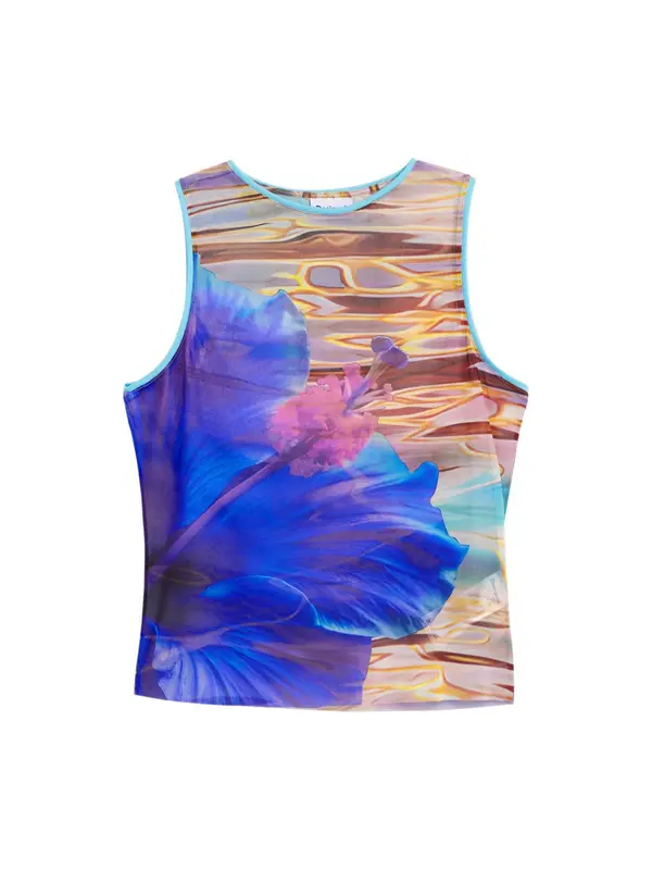 Desigual Desigual Top  mornarska / svetlo modra / rumena / roza
