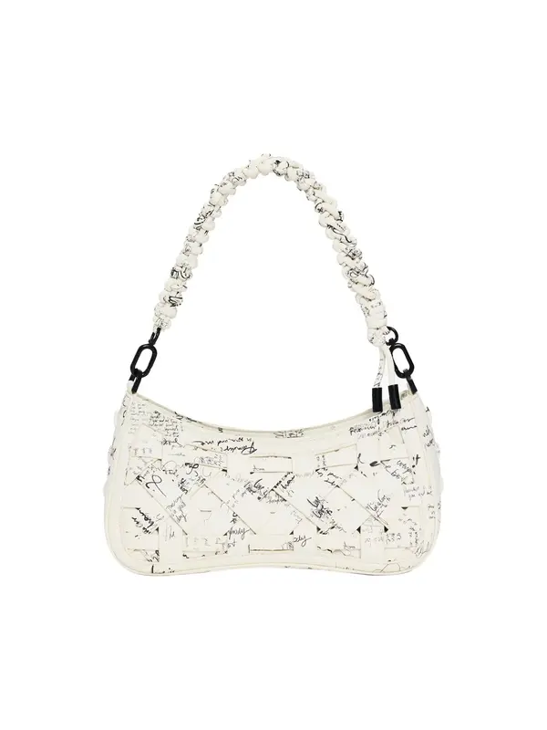 Desigual Desigual Torba za čez ramo  črna / bela