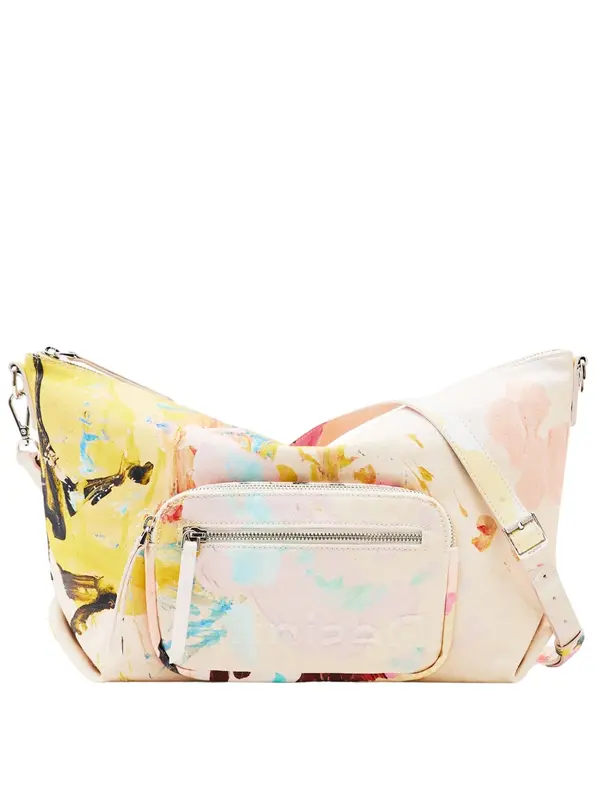 Desigual Desigual Torba za čez ramo 'Dover'  svetlo bež / turkizna / rumena / roza