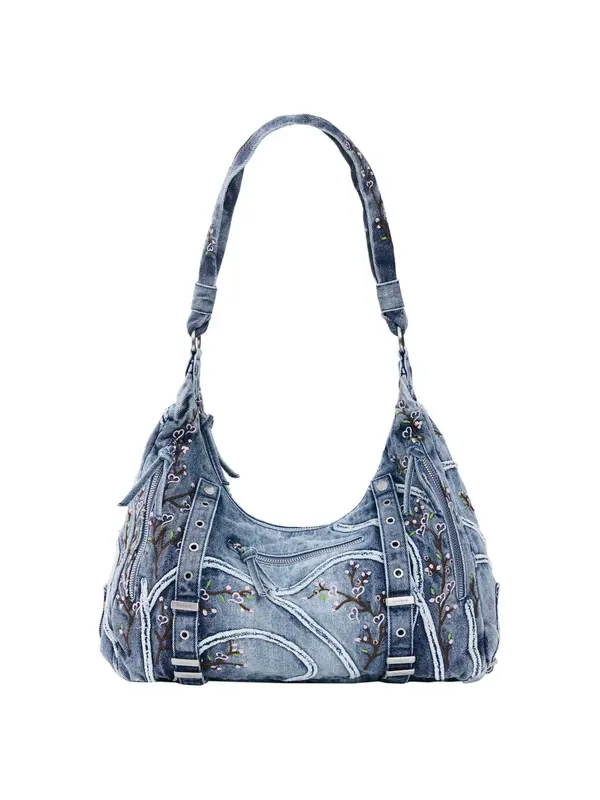 Desigual Desigual Torba za čez ramo  moder denim / rjava / svetlo zelena / rosé