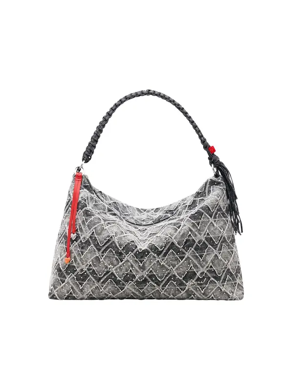 Desigual Desigual Torba za čez ramo  siva / svetlo siva