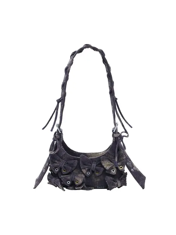 Desigual Desigual Torba za čez ramo  siva / temno liila