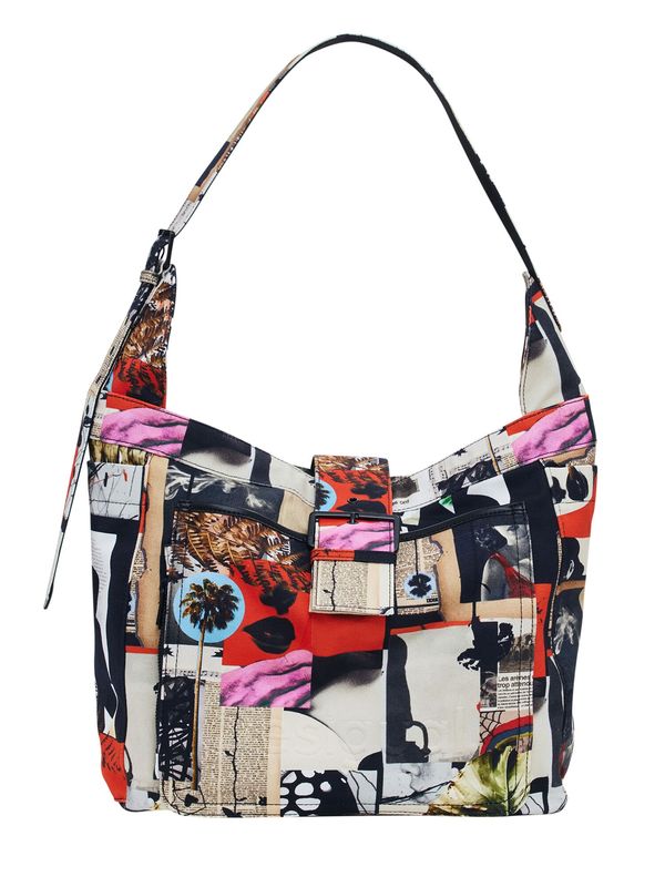 Desigual Desigual Torba za čez ramo  svetlo modra / roza / črna / bela
