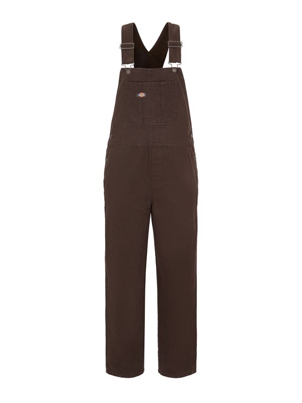 DICKIES DICKIES Hlače z naramnicami  temno rjava / mešane barve