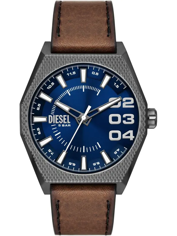 DIESEL DIESEL Analogna ura  modra / rjava / siva