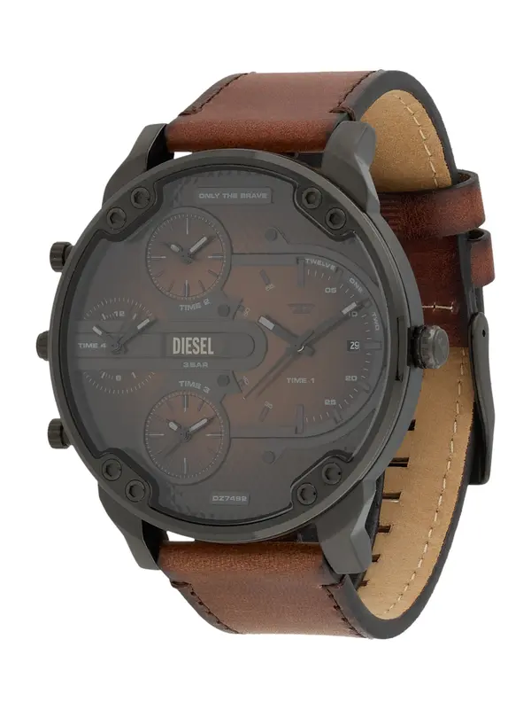 DIESEL DIESEL Analogna ura 'Mr. Daddy'  rjava / črna
