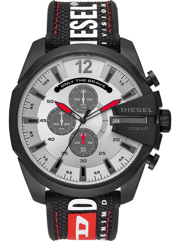 DIESEL DIESEL Analogna ura  svetlo rdeča / črna / bela