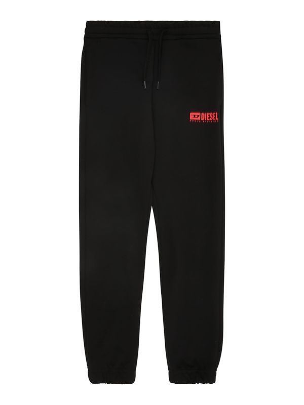 DIESEL DIESEL Hlače  rdeča / črna