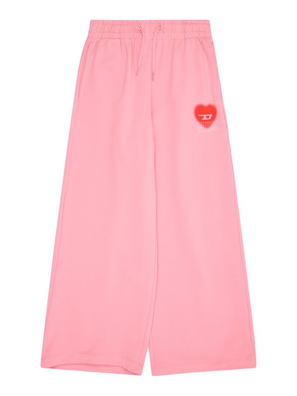 DIESEL DIESEL Hlače  svetlo roza / rdeča / bela