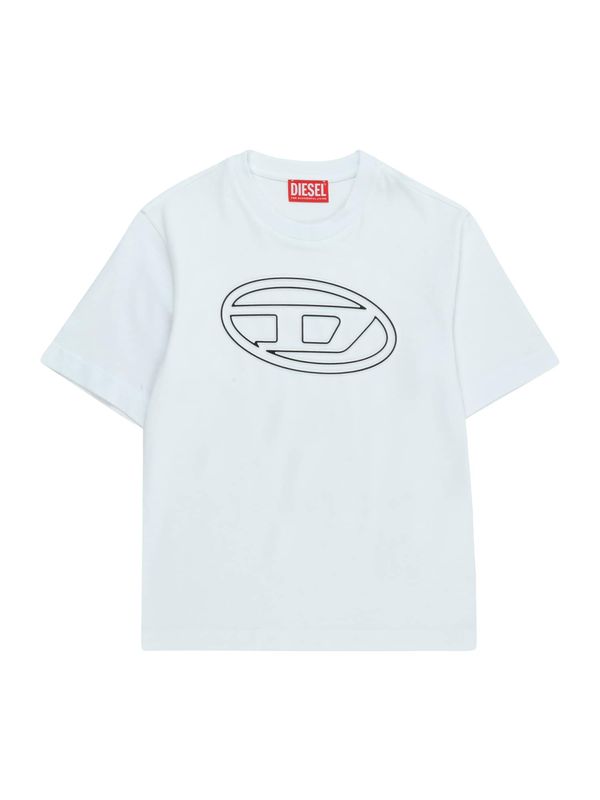 DIESEL DIESEL Majica  črna / off-bela