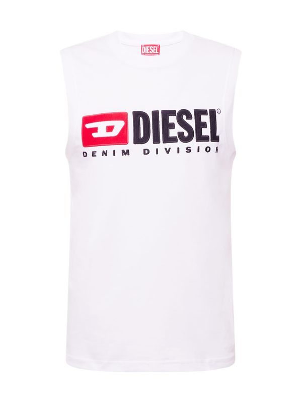 DIESEL DIESEL Majica  krvavo rdeča / črna / bela