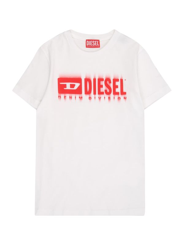 DIESEL DIESEL Majica  rdeča / bela